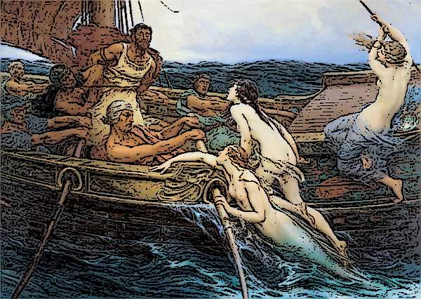 Jediný Odysseus slyšel jejich zpěv (připoutaný ke stěžni...)
